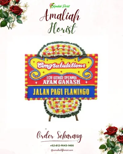 Bunga Papan Congratulation di Balong
